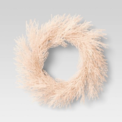 Fluffy Pink Wreath - Threshold™