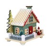 Ganz 4.75 In Ski Chalet House Led Battery Operated Picket Fence Village Buildings - 3 of 3