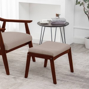 Breighton Home Designs4Comfort Natalie Accent Ottoman Stool - 1 of 4