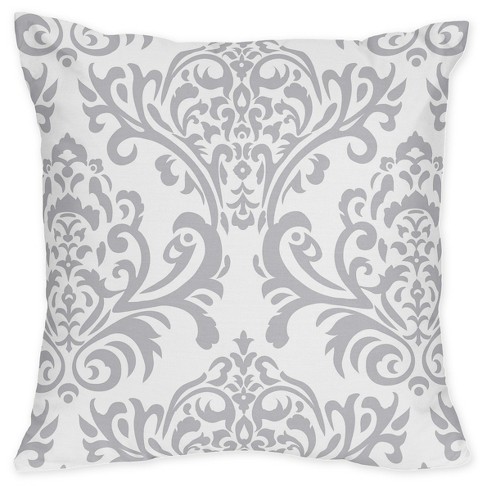 Pink Gray Elizabeth Throw Pillow Sweet Jojo Designs Target