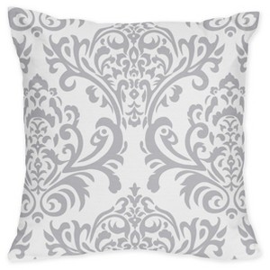 Pink & Gray Elizabeth Throw Pillow - Sweet Jojo Designs , Gray Pink
