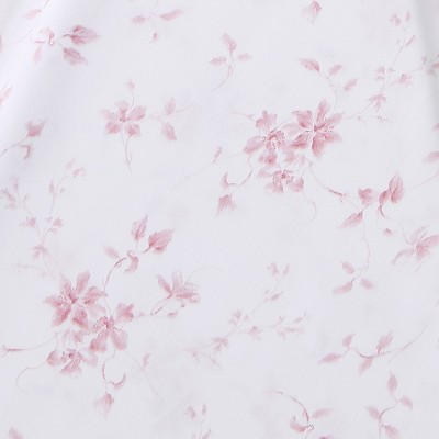 Queen Blue Floral Cotton Deep Pocket Sheet Set