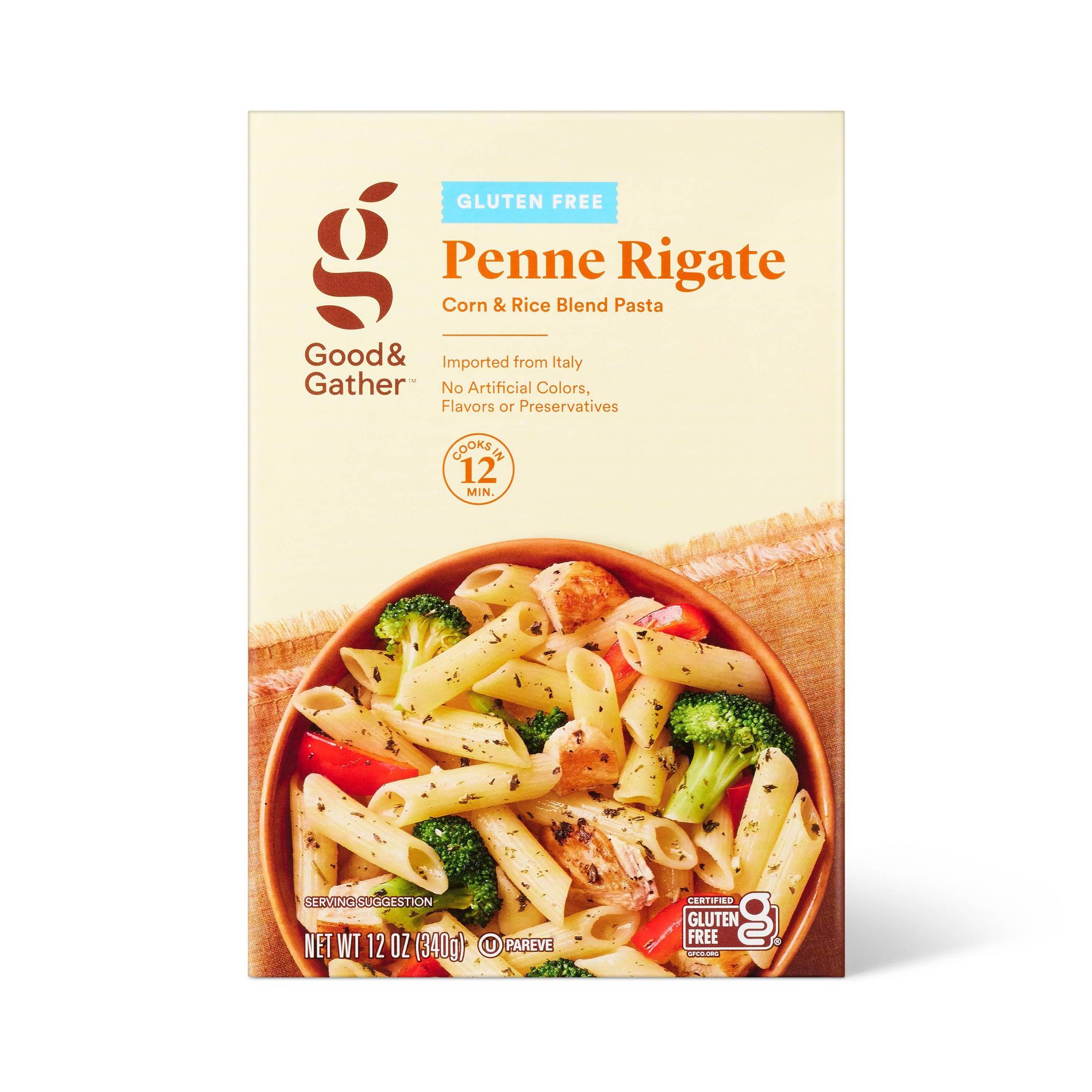 Gluten Free Penne - 12oz - Good & Gather: No Artificial Flavors, No Preservatives
