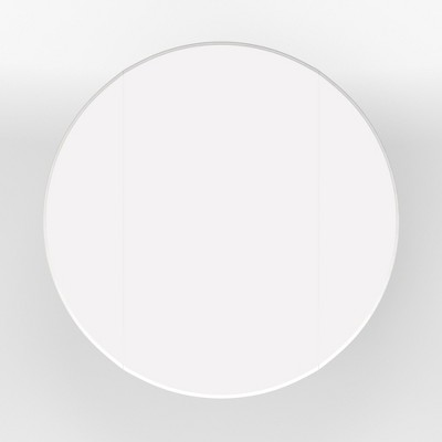 White Solid Wood Round Extendable Dining Table
