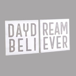 The Lakeside Collection Daydream Believer Canvas Wall Art - Musical Accent - Set of 2 - 1 of 4