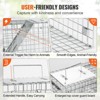 VEVOR Live Animal Cage Trap, 24" x 8" x 8" Humane Cat Trap Galvanized Iron, Folding Animal Trap with Handle for Rabbits, Stray Cats, Squirrels - 4 of 4