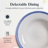 Portmeirion Potter's Brushstroke Oatmeal Bowl, Set of 4, Ideal for Porridge, Soup, Desserts, Durable Earthenware Bowls, Made in UK - Blue - 4 of 4