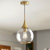 KAISITE 1 - Light Black Single Pendant Light With Globe Clear Glass - 2 of 4