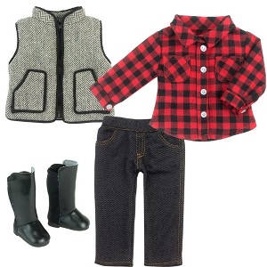 Sophia’s Doll Shirt, Jeggings, Vest, and Boots Set for 18" Dolls - 1 of 3