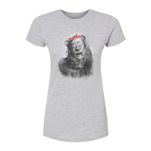 Women's - Wizard of Oz - Bow Lion Fitted Graphic T-Shirt - 1 of 2