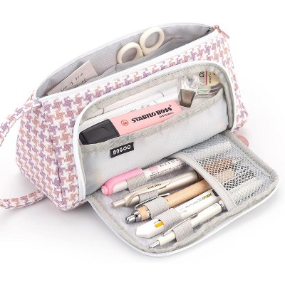 Paaaawaters Big Capacity Pencil Case Pouch Pen Case Simple Stationery Bag School College Office Organizer for Teens Girls Adults Student