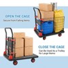 Heavy Duty Hand Moving Cart 1000LBS Capacity Platform Truck Cart with Cage,Folding Carts with Wheels,Foldable Dolly Carts with Basket - 4 of 4