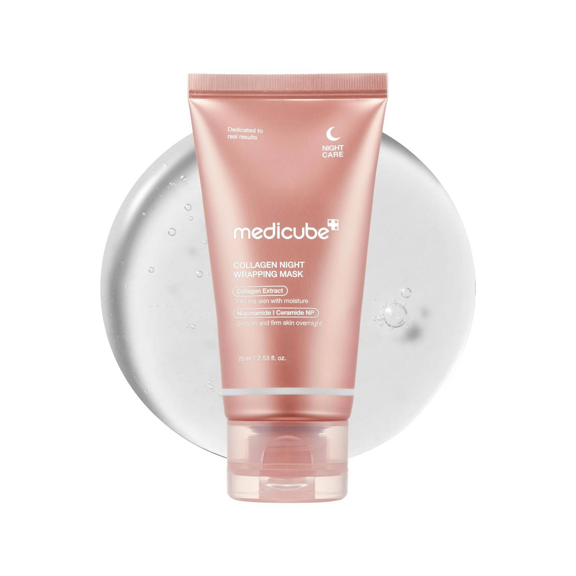 medicube Collagen Night Wrapping Face Mask - 2.53 fl oz: Moisturizing Gel, For Normal, Oily, Sensitive, Dry Skin, Unscented