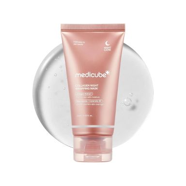 medicube Collagen Night Wrapping Face Mask Korean Skincare - 2.53 fl oz: Moisturizing Gel, For Normal, Oily, Sensitive, Dry Skin, Unscented