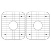 Miligore 32" x 19" x 9" Deep Double Bowl (50/50 Low Profile Split) 16-Gauge Stainless Steel Kitchen Sink with Drains/Grids - 3 of 4