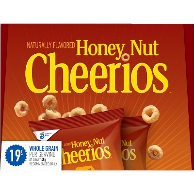 Cheerios Gluten Free Honey Nut Breakfast Cereal Pouches - 8ct