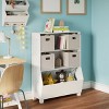 RiverRidge Kids' 34" Playroom Bookshelf with Veggie Bin Organizer, 2 Open Toy Storage Shelves, and 4 Fabric Bins - 2 of 4