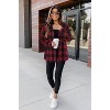 Imily Bela Classic Plaid Shirt for Women Soft Long Sleeve Casual Blouse Tops - 4 of 4