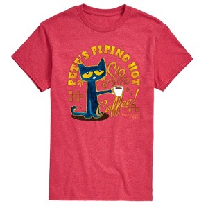 Men's - Pete the Cat - Piping Hot Coffee Short Sleeve Graphic T-Shirt - 1 of 4