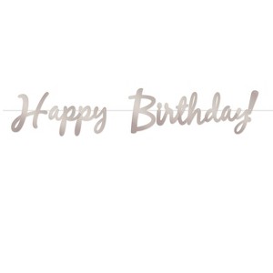 Foil Happy Birthday Streamer, 9" x 5', Pack of 2 - 1 of 2