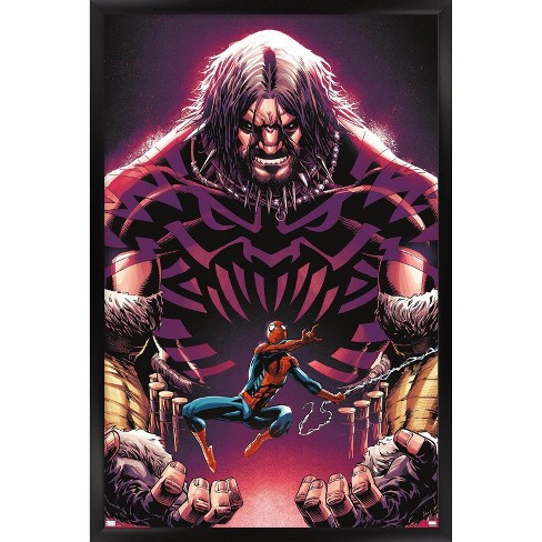 Trends International Marvel's Spider-Man 2 - Key Art Framed Wall Poster  Prints Black Framed Version 14.725 x 22.375