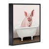 Stupell Industries Pink Farm Pig in Country Bath Tub, 17" x 17" - 3 of 4
