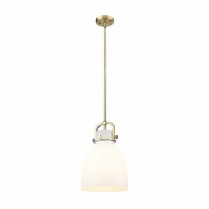 Newton Bell - 1 Light Stem Hung Pendant In Industrial Style-16.75 Inches Tall and 10 Inches Wide - 1 of 1