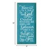 Slickblue Inspirational Christian Wood Sign – God Created You Too Quote – Rustic Wall Accent – 9x18, Turquoise-White - 3 of 3