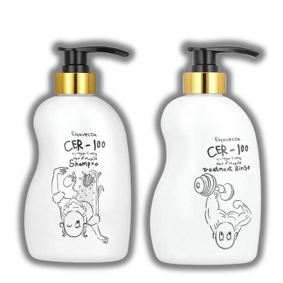 Elizavecca Cer-100 Collagen Coating Hair A+ Muscle Shampoo - (16.9 oz)  & Hair Muscle Treatment Rinse (16.9 oz) - DUO SET KIT