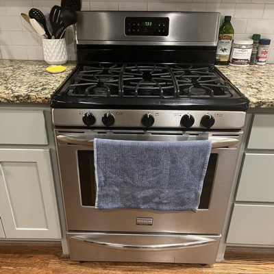 2pk Waffle Microfiber Kitchen Towels Light Gray - Mu Kitchen : Target