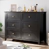 Zstar 6 Drawer Dresser, Modern Chest of Drawers with Round Handle and Sturdy Leg - 2 of 4
