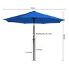 Hyleory 9FT Lighted Market Umbrella for All Seasons/ Size: 91.2" H x 108" W x 108" D - 4 of 4