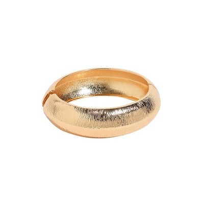 SOHI Women's California Gold Minimal Bangle Bracelet
