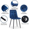 NicBex Minimalist Upholstered Tufted Dining Chairs,Modern Mid-Century Small Accent Chairs for Dining Room,Living Room, Set of 2 - 3 of 4