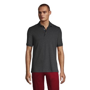 Lands' End Men's Short Sleeve Cotton Supima Polo Shirt - 1 of 4