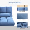 CAVINAS Bean Bag Chair with Adjustable Backrest and Headrest Convertible Floor Chair Lazy Sofa Chair with 2 Pillows - 3 of 4
