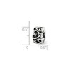 Black Bow Jewelry Multidirectional Open Hearts Bead Charm in Antiqued Sterling Silver - 2 of 3