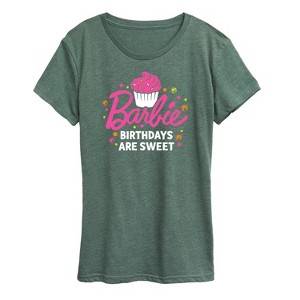 Women's - Barbie - Birthdays Are Sweet Short Sleeve Graphic T-Shirt - 1 of 4