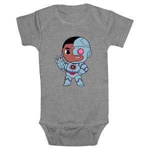 Infant's DC Super Friends Cyborg Power Pose Bodysuit - 1 of 3