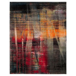 Multicolor Abstract Loomed Area Rug - (8