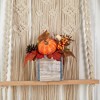 Nearly Natural 8-in Fall Pumpkin, Gourd, Berries and Pinecones Artificial Autumn Arrangement in Natural Washed Vase - 3 of 4
