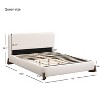 Christopher Knight Home Marry White Boucle Upholstered Wood Bed - 3 of 4