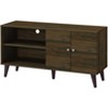 Sapphtopaz Modern TV Stand for TVs Up to 59" with 2 Storage Shelves Entryway Table with Storage Cabinet Wood TV Console for Living Room - 2 of 4