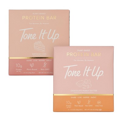Tone It Up Birthday Cake + Peanut Butter Chocolate Protein Bars - Bundle
