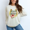 Simply Sage Market Women's Down and Derby Long Sleeve Garment Dyed Tee - 2 of 2