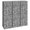 vidaXL Gabion Wall Gabion Retaining Wall Gabion Basket Cage Heavy Duty Metal - 11.8" x 11.8" x 39.4" (3 pcs) - 2 of 4