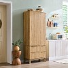 SinCiDo 72" Pantry Cabinet, Kitchen Pantry Storage Cabinet, with 10 Door Shelves & 2 Drawers, Wood Cupboard for Kitchen & Living Room - 3 of 4