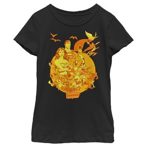 Girl's Justice League Pumpkin League T-Shirt - 1 of 3
