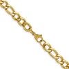 Chisel Stainless Steel Polished Yellow IP-plated 7.5mm 20" Figaro Chain Necklace - 3 of 4