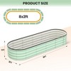 Galvanized Raised Garden Bed, 244 x 61 x 30cm Outdoor Raised Planters, Planter Garden Boxes Outdoor - 2 of 4
